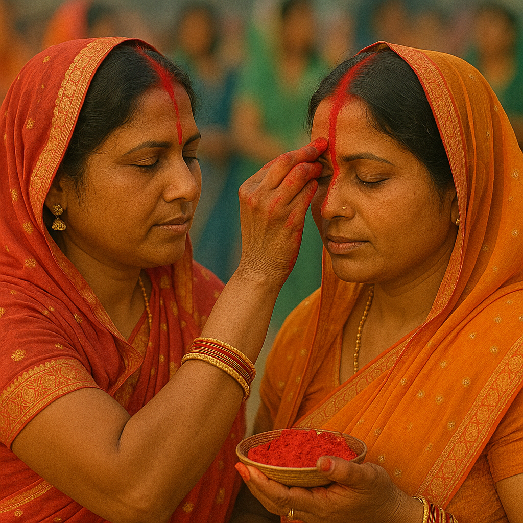Families praying together